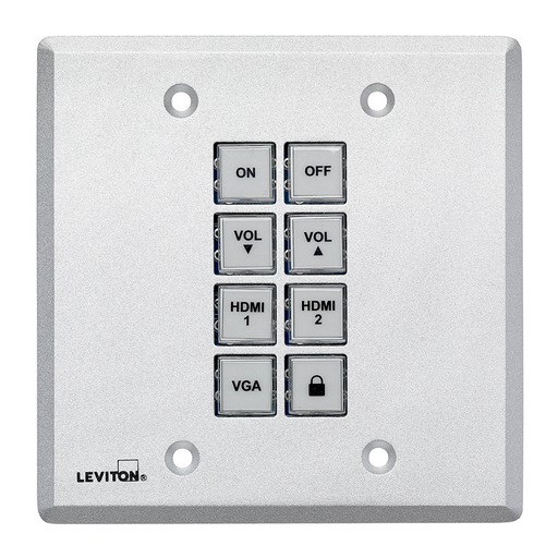 Leviton 8-Button Control Panel Wall Plate (41920-CP8)