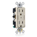 Leviton Decora Plus Duplex Receptacle Outlet Heavy-Duty Industrial Spec Grade Two Outlets Marked Controlled Tamper-Resistant 15 Amp 125V Light Almond (TDR15-S2T)