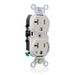 Leviton Duplex Receptacle Outlet Heavy-Duty Industrial Spec Grade Split-Circuit One Outlet Marked Controlled 20A/125V Back Or Side Wire Light Almond (5362-S1T)