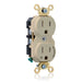 Leviton Duplex Receptacle Outlet Extra Heavy-Duty Industrial Spec Grade Split-Circuit One Outlet Marked Controlled Back Or Side Wire Ivory (5262-1PI)