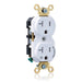 Leviton Duplex Receptacle Outlet Extra Heavy-Duty Industrial Spec Grade Split-Circuit One Outlet Marked Controlled 20A/125V Back Or Side Wire White (5362-1PW)