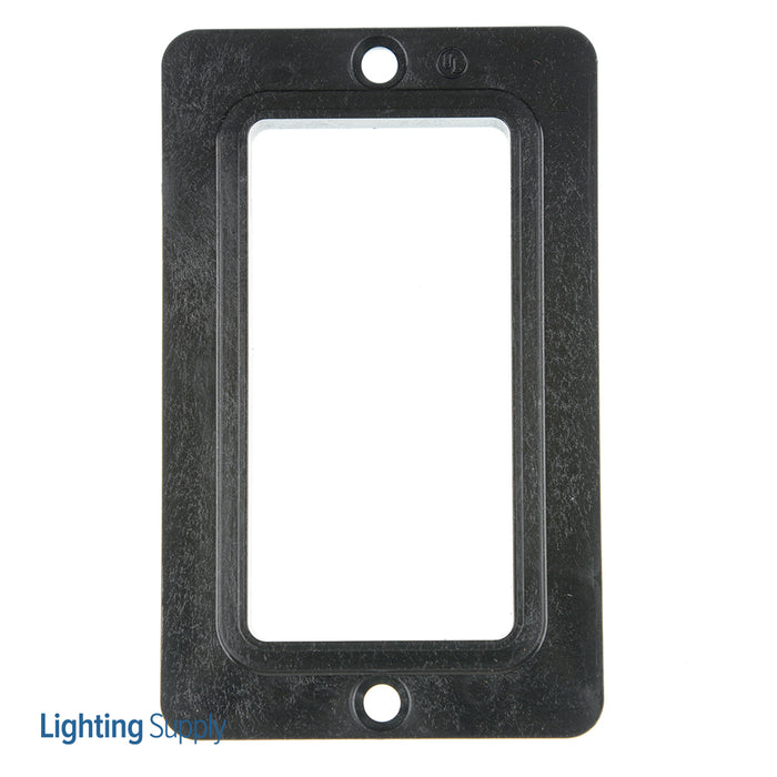 Leviton Cover Plate Standard 1-Gang Thermoplastic GFCI/Decora Receptacles Black (3060-E)