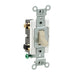 Leviton 15 Amp 120/277V Toggle Double-Pole AC Quiet Switch Commercial Spec Grade Grounding Side Wired Ivory (CS215-2I)