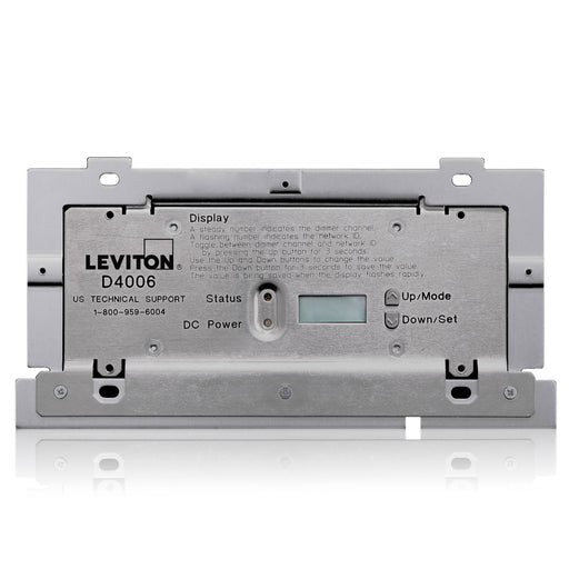 Leviton Dimensions D4006 Remote Dimmer For Luma-Net Commercial Lighting Control System 6 Local Dimmers 120V (D4006-1LW)