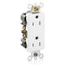 Leviton Decora Plus Duplex Receptacle Outlet Heavy-Duty Industrial Spec Grade Smooth Face 15 Amp 125V Back Or Side Wire White (16262-W)