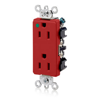 Leviton 16262-HGR Decora Plus Duplex Receptacle Outlet — Lighting Supply
