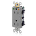 Leviton Decora Isolated Ground Receptacle 15A 125V NEMA 5-15R 2-Pole 3-Wire Gray (16262-IGG)