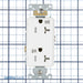 Leviton Decora Plus Duplex Receptacle Outlet Heavy-Duty Industrial Spec Grade Weather And Tamper-Resistant Smooth Face 20A/125V White (WTD20-W)