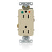 Leviton Decora Plus Isolated Ground Duplex Receptacle Outlet Heavy-Duty Hospital Grade Smooth Face 15 Amp 125V Back Or Side Wire Ivory (D8200-IGI)