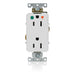 Leviton Decora Plus Isolated Ground Duplex Receptacle Outlet Heavy-Duty Hospital Grade Smooth Face 15 Amp 125V Back Or Side Wire White (D8200-IGW)