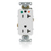 Leviton Decora Plus Isolated Ground Duplex Receptacle Outlet Heavy-Duty Hospital Grade Smooth Face 20 Amp 125V Back Or Side Wire White (D8300-IGW)