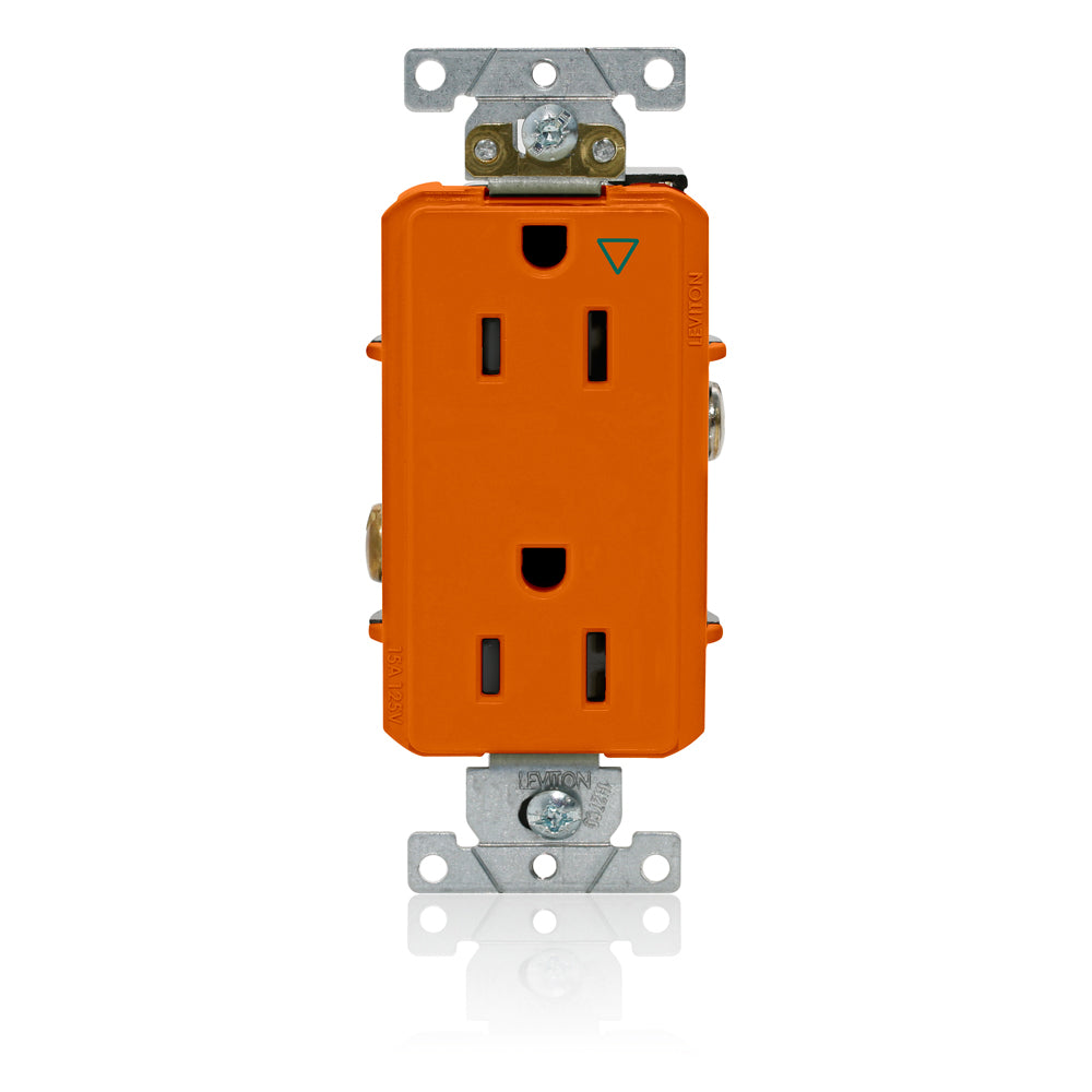 Leviton 16262-OIG Decora Plus Isolated Ground Duplex Receptacle Outlet ...