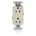 Leviton Decora Plus Isolated Ground Duplex Receptacle Outlet Heavy-Duty Industrial Spec Grade Smooth Face 15 Amp 125V Light Almond (16262-TIG)