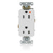 Leviton Decora Plus Isolated Ground Duplex Receptacle Outlet Heavy-Duty Industrial Spec Grade Smooth Face 15 Amp 125V White (16262-WIG)