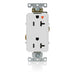 Leviton Decora Plus Isolated Ground Duplex Receptacle Outlet Heavy-Duty Industrial Spec Grade Smooth Face 20 Amp 125V White (16362-WIG)