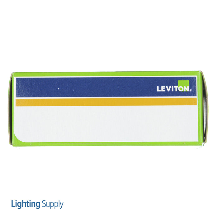 Leviton Decora Plus Single Receptacle Outlet Commercial Spec Grade Tamper-Resistant Smooth Face 20 Amp 125V Back Or Side Wire White (16351-SGW)