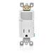 Leviton Combination Decora Tamper-Resistant Receptacle With LED Guide Light 15A-125VAC Color White (T6525-W)