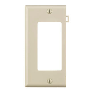 Leviton 1-Gang Decora/GFCI Device Decora Wall Plate/Faceplate Sectional Thermoplastic Nylon Device Mount End Panel Light Almond (PSE26-T)
