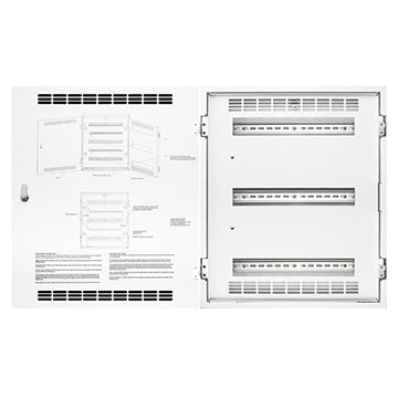 Leviton DIN Rail Rack Mount Enclosure Medium 21 (DINRK-A03)