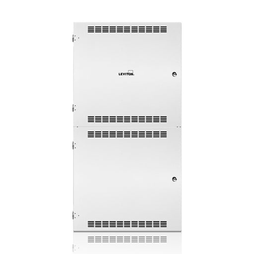 Leviton DIN Rail Rack Mount Enclosure (5) 19.5 Inch 49cm Rails Cabinet Dimensions 25 Inch (64cm) x 48 Inch (122cm) X 4 Inch (10cm) (DINRK-A06)