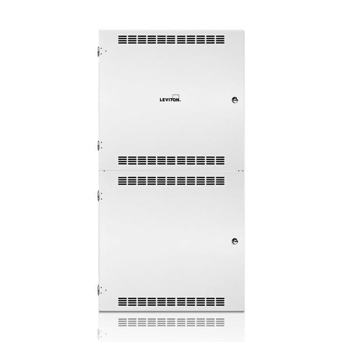 Leviton DIN Rail Rack Mount Enclosure (5) 19.5 Inch 49cm Rails Cabinet Dimensions 25 Inch (64cm) x 48 Inch (122cm) X 4 Inch (10cm) (DINRK-A06)