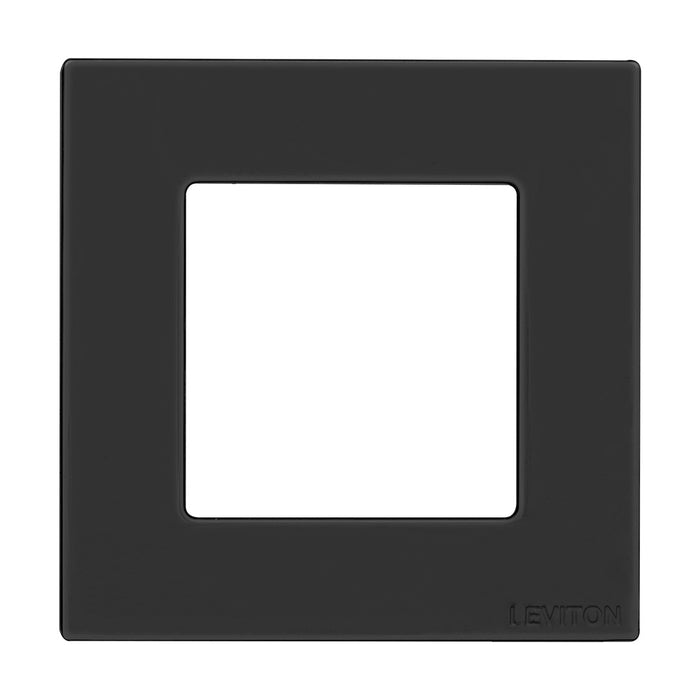 Leviton Decorative Low Voltage 1-Gang Wall Plate Black (WPDB0-10E)