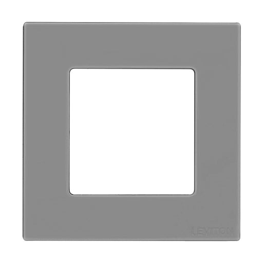 Leviton Decorative Low Voltage 1-Gang Wall Plate Gray (WPDB0-10G)