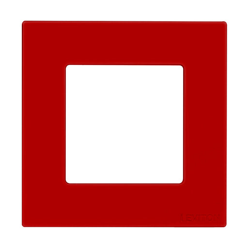 Leviton Decorative Low Voltage 1-Gang Wall Plate Red (WPDB0-10R)