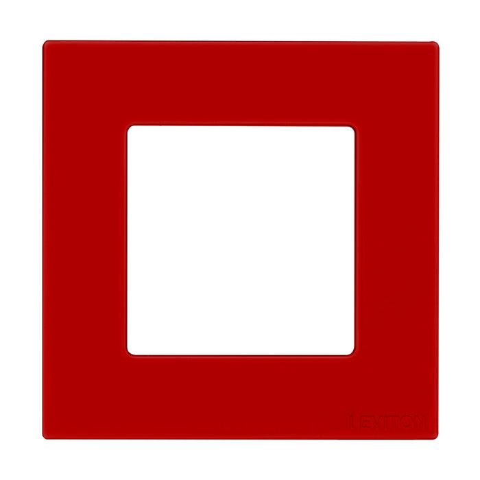 Leviton Decorative Low Voltage 1-Gang Wall Plate Red (WPDB0-10R)