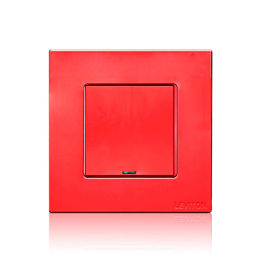 Leviton DLV Color Change Kit IEC Box System 1-Button Color Red (CKDBK-10R)