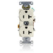 Leviton Duplex Receptacle Outlet Heavy-Duty Industrial Spec Grade Smooth Face 20 Amp 125V Back Or Side Wire NEMA 5-20R Light Almond (5362-ST)
