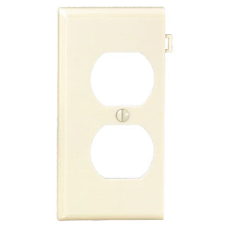Leviton Sectional Wall Plate Duplex Receptacle Opening End Panel Light Almond (PSE8-T)