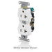 Leviton Duplex Receptacle Outlet Heavy-Duty Industrial Spec Grade Smooth Face 20 Amp 125V Back Or Side Wire NEMA 5-20R Orange (5362-SO)