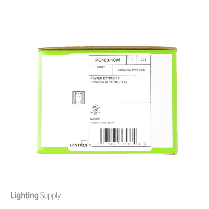 Leviton Power Extender Electronic Low Voltage And Incandescent 1000W/VA At 120VAC 50/60Hz Phase Independent Of Control Device (PE400-10W)