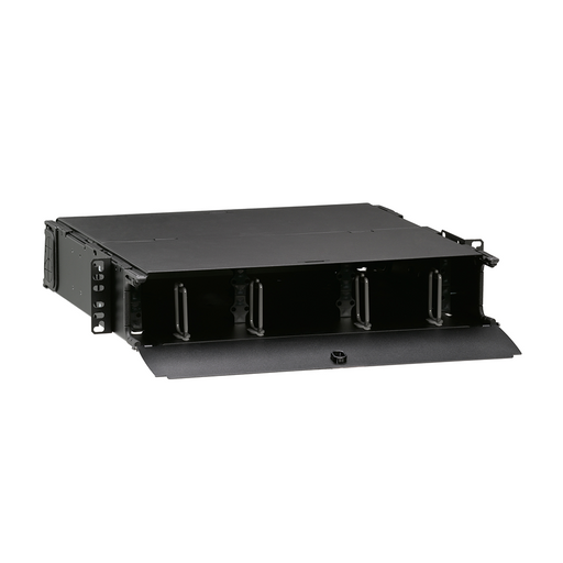 Leviton 1000i SDX 2RU Distribution And Splice Enclosure Empty (no Sliding tray) Accepts Up To (6) SDX Adapter Plates Or (6) SDX MTP Cassettes (5R2UM-F06)