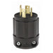 Leviton 30 Amp 125/250V NEMA L14-30P 3P 4W Locking Plug Industrial Grade Grounding All Black (2711-B)