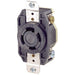 Leviton 30 Amp 125/250V NEMA L14-30R 3P 4W Flush Mount Locking Receptacle Industrial Grade Grounding All Black (2710-B)