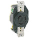 Leviton 20 Amp 125V NEMA L5-20R 2P 3W Flush Mount Locking Receptacle Industrial Grade Grounding All Black (2310-B)