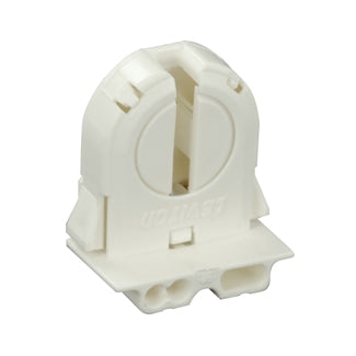 Leviton Fluorescent Lamp Holder Medium Bi-Pin 660W-660V Turn Type With Lamp Lock Wide Wings For Snap-In Or Slide-On Less locator (23652-WNP)