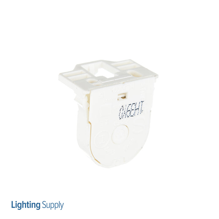 Leviton Fluorescent Lamp Holder Dedicated T8 16MM Lamp Center Small Bi-Pin Shunted Turn Type With Lamp Lock 660W-600V UL And CSA (23662-SNP)