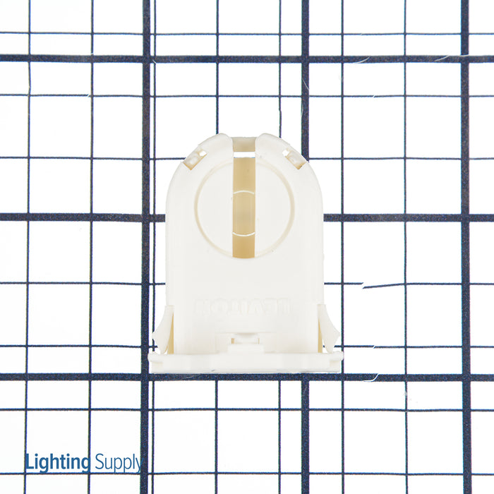 Leviton Fluorescent Lamp Holder T8/T12 G13 Base Medium Bi-Pin Non-Shunted Turn Type With Lamp Lock Medium Height (23mm) Lamp (13661-SWP)