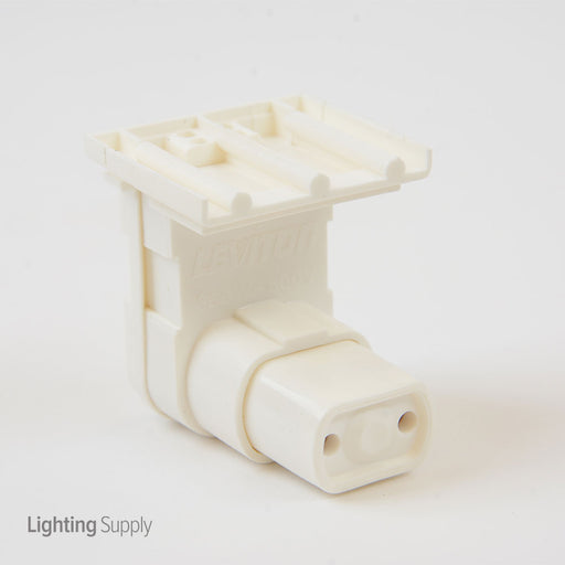 Leviton Fluorescent Socket Slide-In Spring End For T8 Medium Bi-Pin (13570-NW)