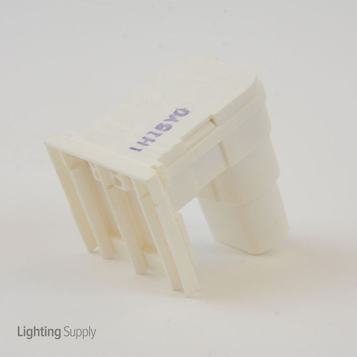 Leviton Fluorescent Socket Slide-In Spring End For T8 Medium Bi-Pin (13570-NW)