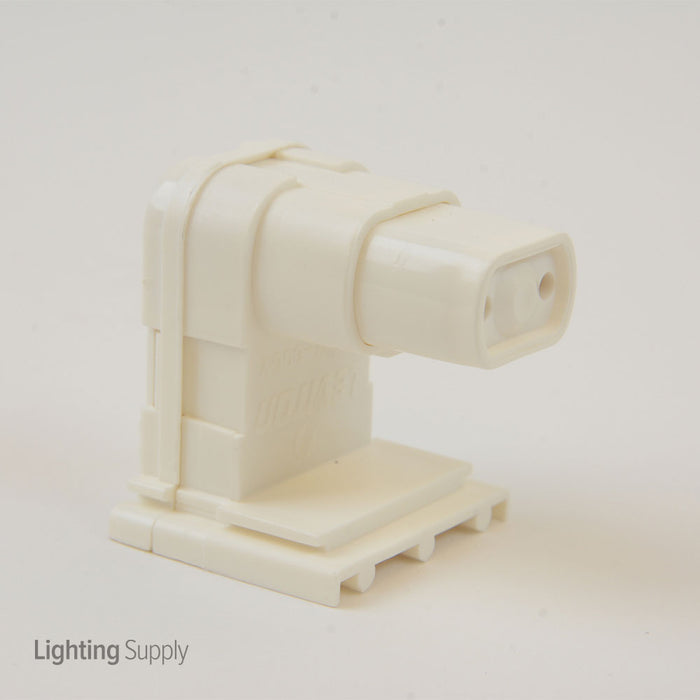 Leviton Fluorescent Socket Slide-In Spring End For T8 Medium Bi-Pin (13570-NW)