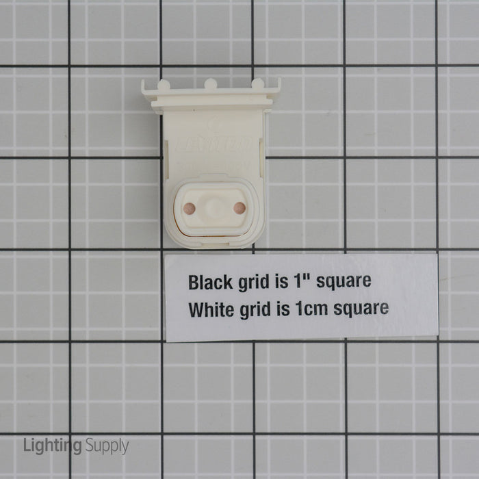 Leviton Fluorescent Socket Slide-In Spring End For T8 Medium Bi-Pin (13570-NW)