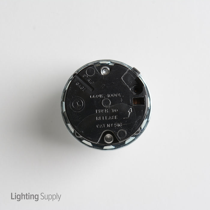Leviton Fluorescent Socket Snap-In Spring End For Single Pin Bulbs (FE516)
