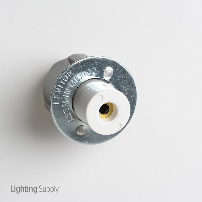 Leviton Fluorescent Socket Snap-In Spring End For Single Pin Bulbs (FE516)