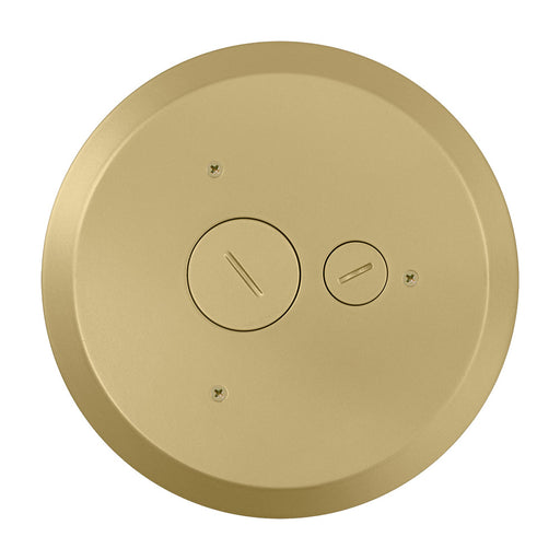 Leviton Furniture Feed Floor Cover For Poke-Through Device Brass (PT5FF-B)