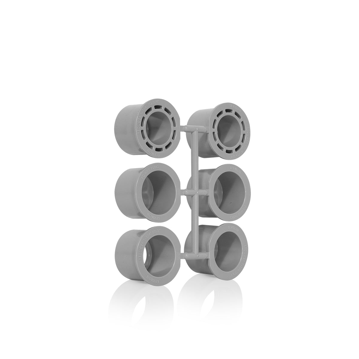 Leviton FBRPW-GY Power Conduit Reducer For Concrete Floor Box System ...