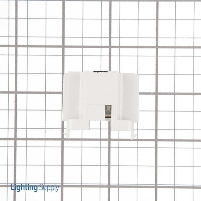 Leviton GX23 GX23-2 Base 2-Pin Compact Fluorescent Lamp Holder Vertical Bottom Snap-In/Screw Down Black Color Code Quick-Connect (26720-500)